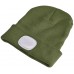 EXTOL LIGHT čiapka s čelovkou, nabíjateľná, USB, zelená, univerzálna veľkosť 43192