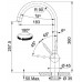 Franke FC 0046 LEDA NEO Kuchynská batéria, bez sprchy, nerez 115.0590.046