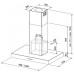 Franke Brick FDB 10078 I XS ostrovčekový odsávač pár, nerez 110.0043.384