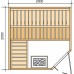 Kabína fínskej sauny 2000x2000mm, vstup z rohu FS-200E