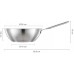 Fiskars All Steel Pure Panvica Wok, 28cm 1065629