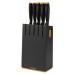 BAZÁR FISKARS Functional Form blok čierny s 5 nožmi (102638) 1014190 POŠKODENÝ BLOK!!