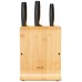 Fiskars Functional Form Bambusový blok se tromi nožmi 1057553
