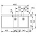 Franke Mythos MMX 651/7, 1000x520 mm, nerezový drez, sifón 101.0120.222