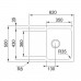 Franke Orion OID 611-62, 620x500 mm, tectonitový drez, sivá 114.0395.160