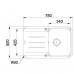 FRANKE SET G110 (drez PBG 611-78 ónyx + batérie FC 7986 Gaia) 114.0440.439