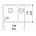 Franke Sirius SID 160/2, 560x440 mm, tectonitový drez, biela 125.0363.803