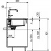 Franke Kubus KBX 210/610-55, 580x430 mm, nerezový drez 127.0039.227