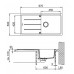 Franke Basic BFG 611, 970x500 mm, fragranitový drez, tmavo hnedá 114.0285.315