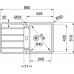 Franke Hydros HDX 614 R, 860x510 mm, nerezový drez 101.0320.861