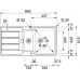 Franke Hydros HDX 654 R, 965x510 mm, nerezový drez 101.0320.862