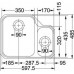 Franke Ariane ARX 160, 485x597,5 mm, nerezový drez 122.0154.942