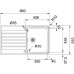 Franke Argos AGX 211-G nerezový dřez, 860x510 mm 127.0380.403