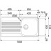 Franke Galileo GOX 611-100/2, 1000x510 mm, nerezový drez + sifón 101.0178.664