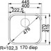 VÝPREDAJ Franke Quadrant QAX 610, 6/4 ", 445x415 mm, nerezový drez preliačený