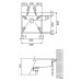 Franke Planar PEX 210/610-51 TL, 505x505 mm, nerezový drez + sifón 127.0203.475