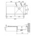 BAZÁR Franke Planar PPX 211/611 / 2 TL, 1000x512 mm, drez pravý + sifón 127.0203.464 POŠK