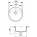 Franke Rondel RID 610, 500 mm, tectonitový drez, čierna 114.0286.273
