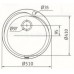 Franke Ronda RON 610-41, 510 mm, nerezový drez 101.0286.003