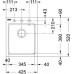 Franke Fiji FIG 610-42, 425x520 mm, granitový drez biela ľad 114.0158.667