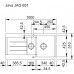 Franke Java JAG 651, 1000x510 mm, granitový drez onyx + miska 114.0250.546