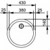 Franke Rambla RAN 610-38 3 1/2 '', 430 mm, nerezový drez 101.0361.012