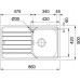 Franke SKX 611, 860x500 mm, nerezový drez