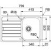 Franke Spark SKN 611-79, 790 × 500mm, drez nerez 101.0612.525