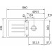 Franke Strata STG 614, 860x435 mm, fragranitový drez, vanilka 114.0285.600