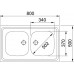 Franke Sara SXN 720 T ECO, 800x500 mm, nerezový dvojdrez 103.0205.573