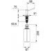 Franke Simple Dávkovač saponátu, 500 ml, Chróm 119.0281.894