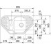 Franke Euroform EFG 682 E, 905x505 mm, Fragranitový dřez, pískový melír 114.0285.858