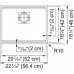 Franke Kubus 2 KNG 110-52, 560x460 mm, Fragranitový drez, Kašmír 125.0671.878