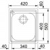 Franke Armonia AMX 610, 420x500 mm, nerezový drez 101.0120.020