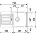 Franke Euroform EFL 614-78, 780x475 mm, nerezový drez, Tkaná štruktúra 101.0286.017