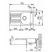 Franke Euroform EFN 611, 780x475 mm, nerezový drez + sifón 101.0120.100