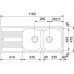 Franke Euroform EFN 621, 1160x475 mm, nerezový drez 101.0120.103