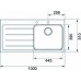 Franke Epos Glas EOV 611/7, 1000x510 mm, nerez + čierne sklo, drez 101.0250.485