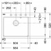 Franke Kubus KSG 238, 585x520 mm, fragranitový drez, biela ľad 114.0285.229