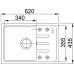 Franke Malta BSG 611-62, 620x435 mm, fragranitový drez, pieskový melír 114.0440.890