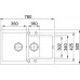 Franke Maris MRG 651-78, 780x500 mm, Fragranitový drez, tmavo hnedá 114.0285.341