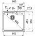 Franke Urban UBG 610-56, 560x500 mm, fragranitový drez, sahara 114.0582.784