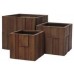 Kvetináč G21 Wood Cube 55x55x52cm 6392632
