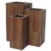 Kvetináč G21 Wood Tube dark 40x40x80cm 6392652