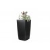 Samozavlažovací kvetináč G21 Linea čierny 39cm 639243