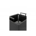 Samozavlažovací kvetináč G21 Linea čierny 39cm 639243