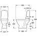 Gustavsberg NAUTIC 10FS kombi klozet do steny, biela E + 65x35 GB1155103R1203