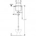 GEBERIT AP 123 Vysokopol. splachovacia nádržka na omietku s retiazkou,biela 123.700.11.1