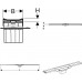 Geberit CleanLine Nerezový sprchovací kanálik 20, 300-1600mm, leštená / nerez 154.453.KS.1