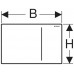 BAZÁR Geberit Sigma70 Ovládacie tlačidlo pre 2 množstvo splachovanie 115.620.SJ.1